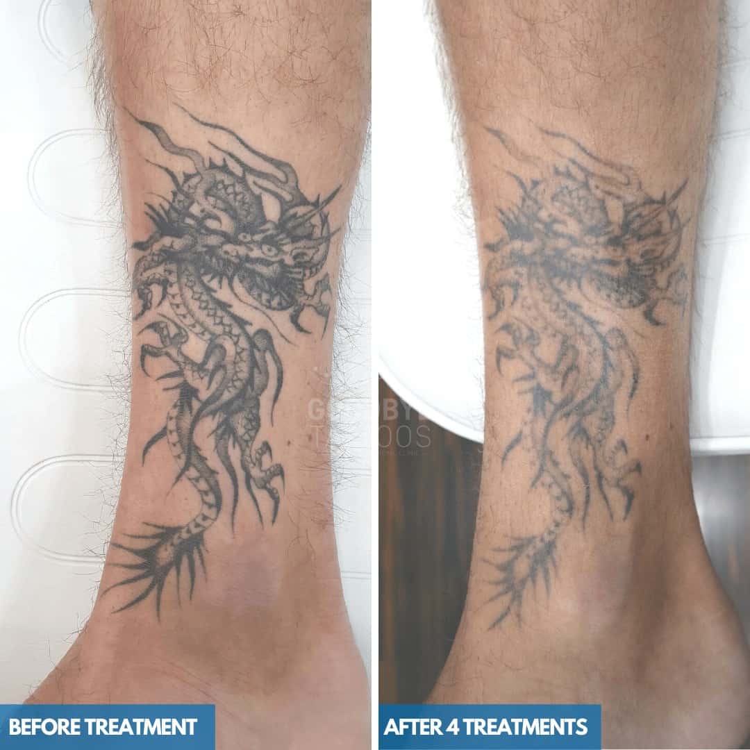 Dragon tattoo fading